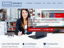 Tablet Screenshot of execusource.com